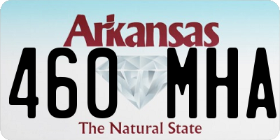 AR license plate 460MHA