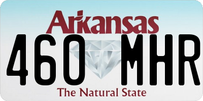 AR license plate 460MHR