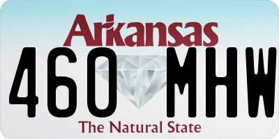 AR license plate 460MHW