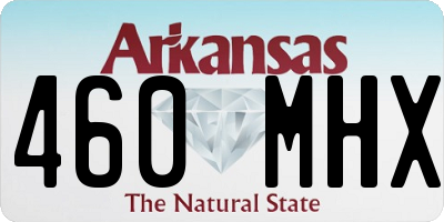 AR license plate 460MHX
