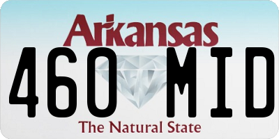 AR license plate 460MID