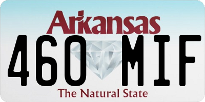 AR license plate 460MIF