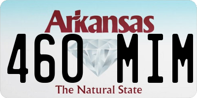 AR license plate 460MIM