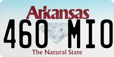 AR license plate 460MIO