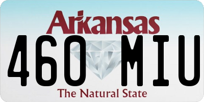 AR license plate 460MIU