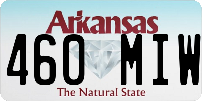 AR license plate 460MIW