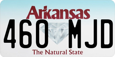 AR license plate 460MJD