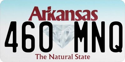 AR license plate 460MNQ