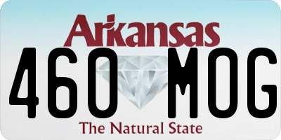 AR license plate 460MOG
