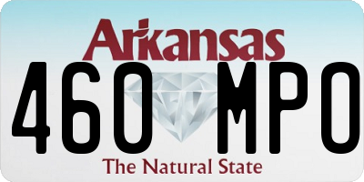 AR license plate 460MPO