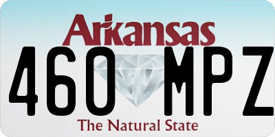 AR license plate 460MPZ