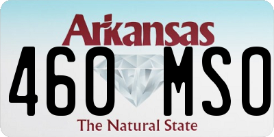 AR license plate 460MSO