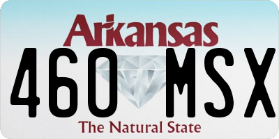 AR license plate 460MSX
