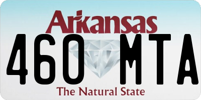 AR license plate 460MTA