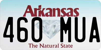 AR license plate 460MUA