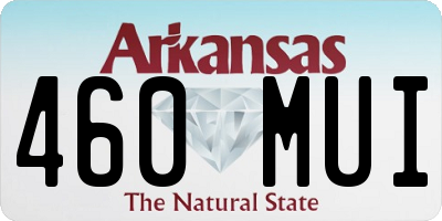 AR license plate 460MUI