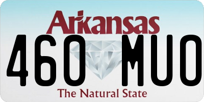 AR license plate 460MUO