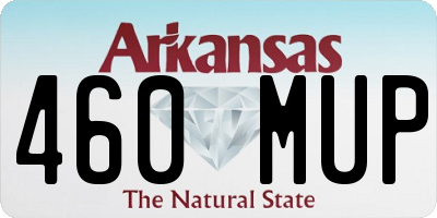 AR license plate 460MUP