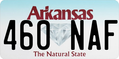 AR license plate 460NAF