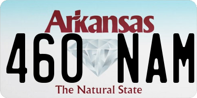 AR license plate 460NAM