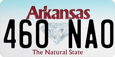 AR license plate 460NAO