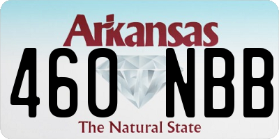 AR license plate 460NBB