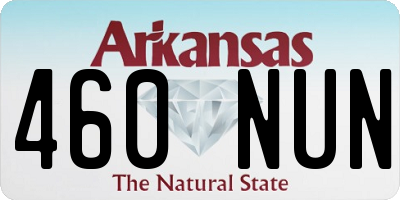 AR license plate 460NUN