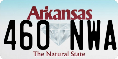 AR license plate 460NWA