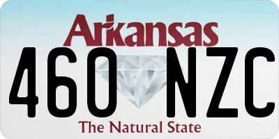 AR license plate 460NZC