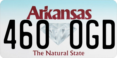 AR license plate 460OGD