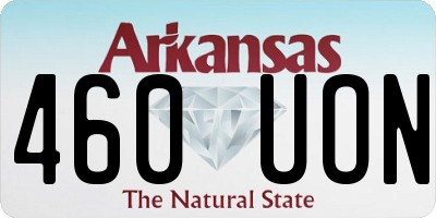 AR license plate 460UON