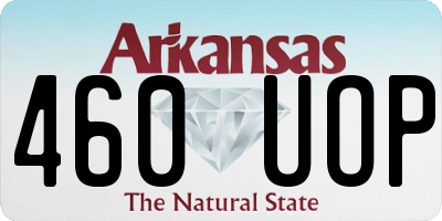 AR license plate 460UOP