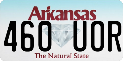 AR license plate 460UOR