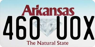 AR license plate 460UOX