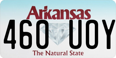 AR license plate 460UOY