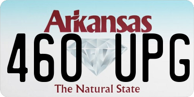 AR license plate 460UPG