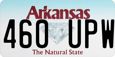 AR license plate 460UPW