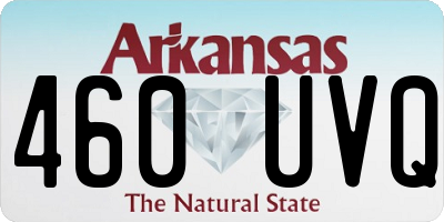 AR license plate 460UVQ