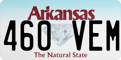AR license plate 460VEM