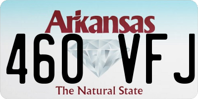 AR license plate 460VFJ