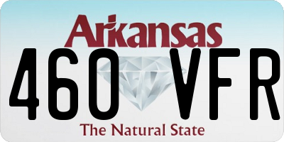 AR license plate 460VFR