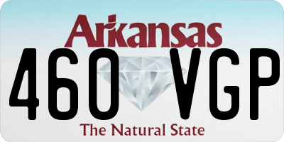 AR license plate 460VGP