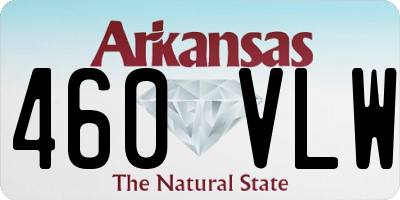 AR license plate 460VLW