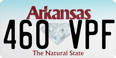 AR license plate 460VPF