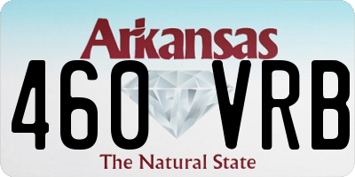 AR license plate 460VRB
