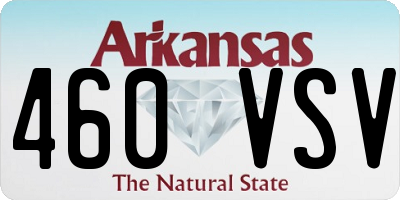 AR license plate 460VSV