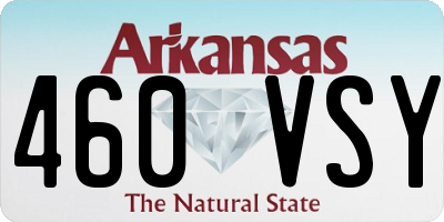 AR license plate 460VSY