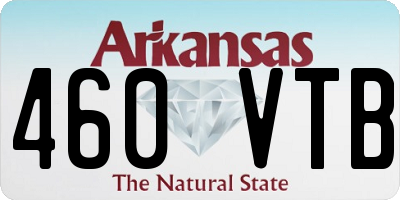 AR license plate 460VTB