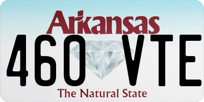 AR license plate 460VTE