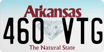 AR license plate 460VTG